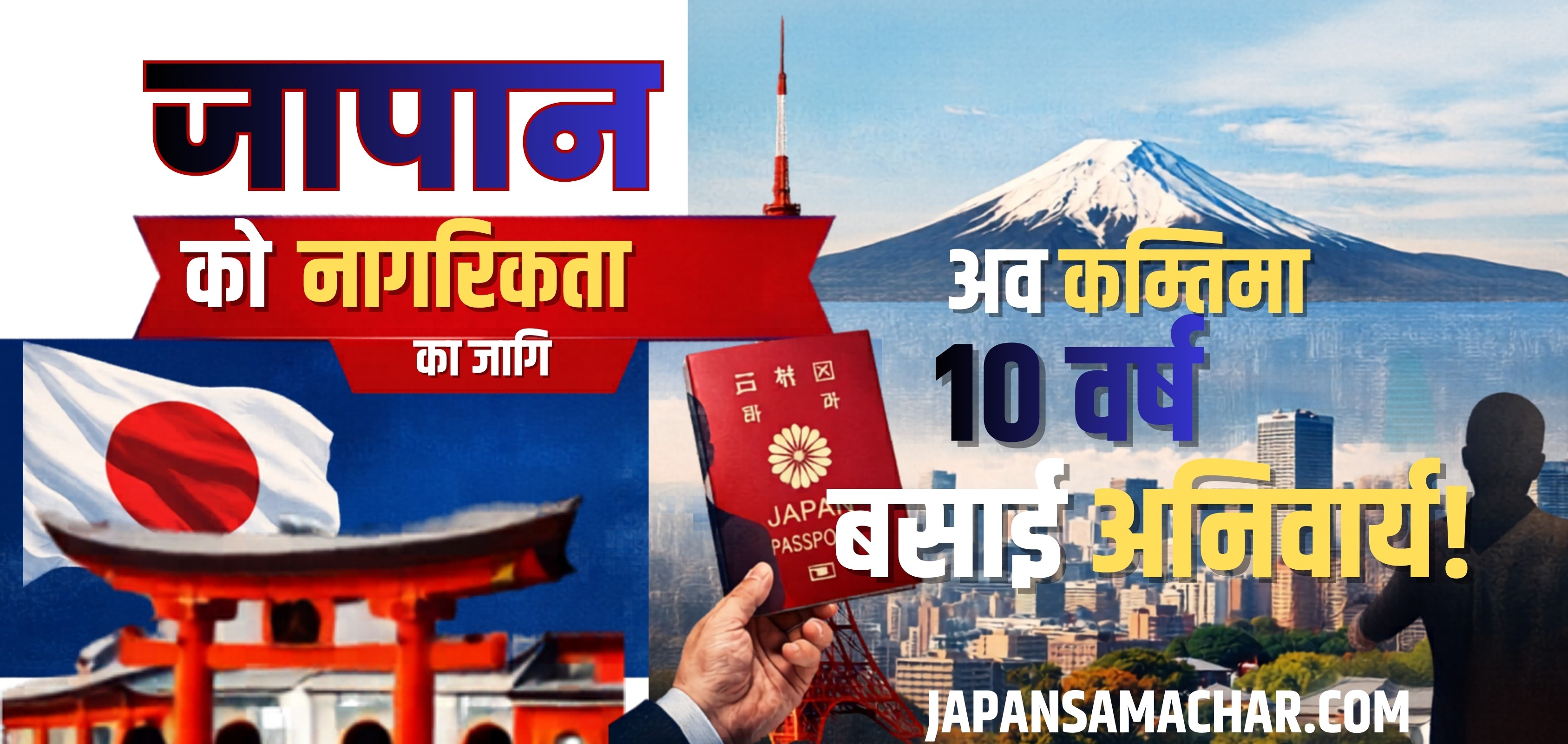 नयाँ नियम : जापानी नागरिकता लिन १० वर्ष अनिवार्य बसोबास गरेको हुनुपर्ने