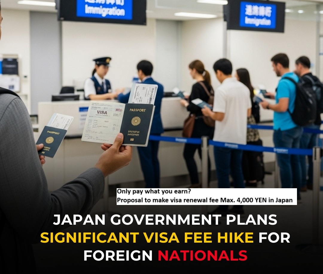 कमाएको जति तिर्ने मात्रै ? जापानमा भिषा रिन्यु शुल्क ४ मान बनाउने प्रस्ताव