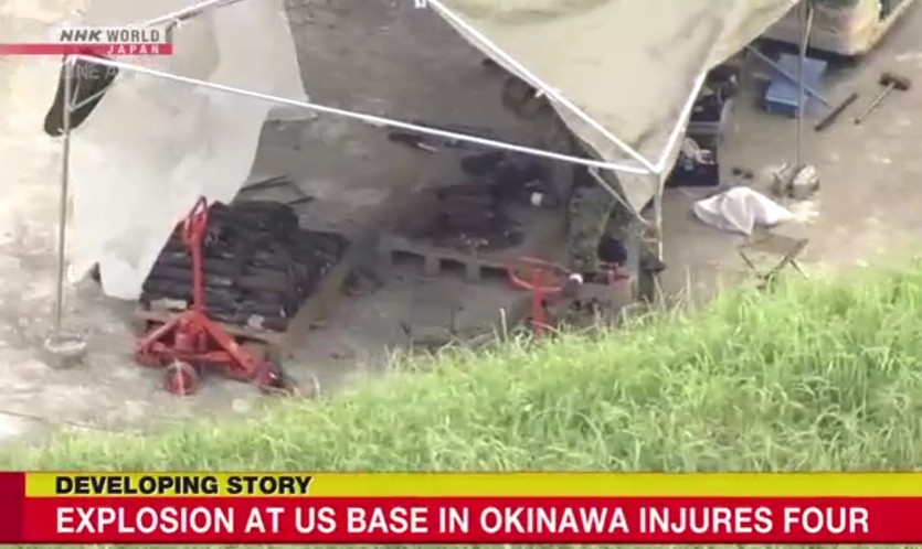 जापानको अमेरिकी सैन्य क्याम्पमा विस्फोट, ४ जापानी सैनिक घाईते