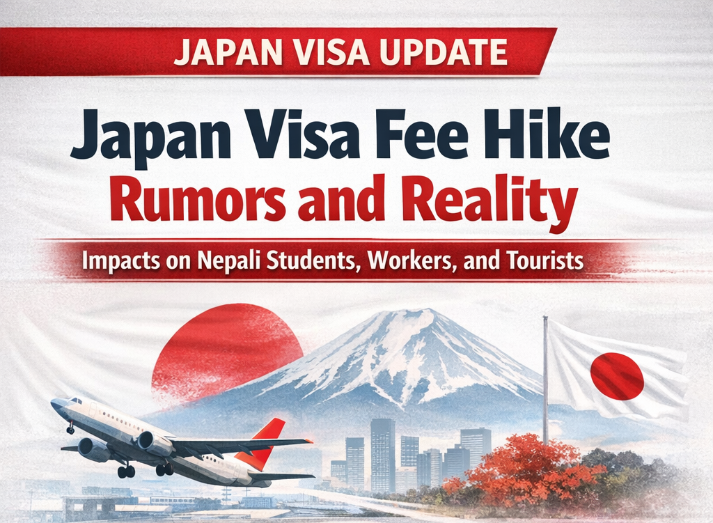 जापान भिसा शुल्क वृद्धि हल्ला र बास्तविकता : नेपाली विद्यार्थी, कामदार र पर्यटकमा पर्ने असर यस्ता छन्