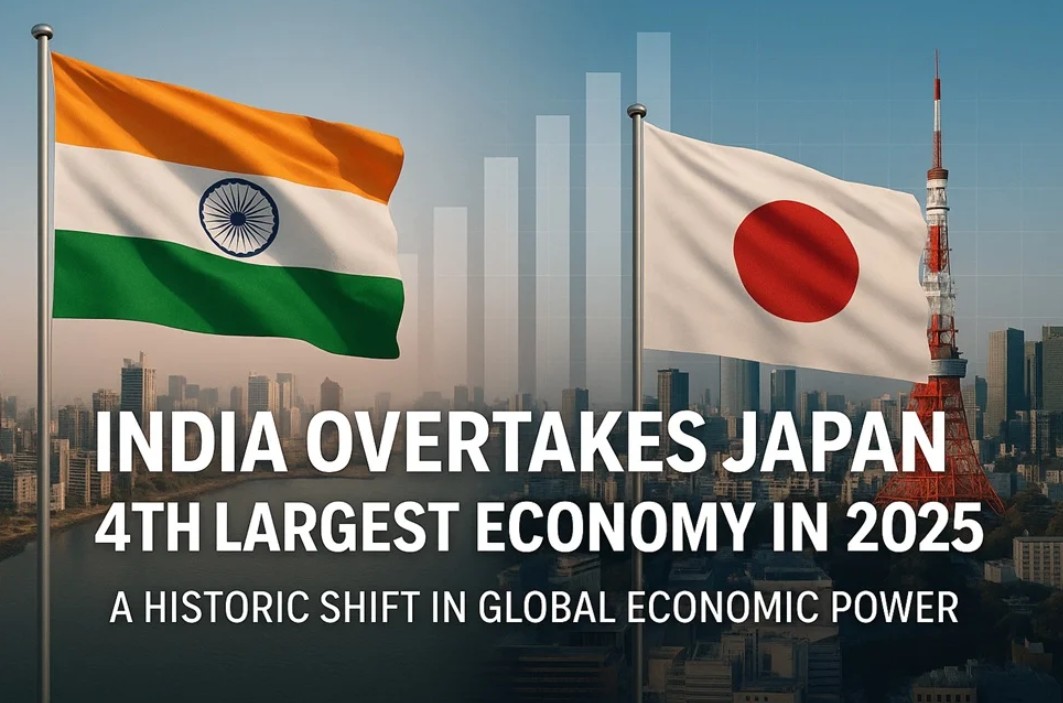 जापानको अर्थतन्त्र खस्कियो : जापानलाई पछि पार्दै भारत बन्यो चोथो ठूलो अर्थतन्त्रको देश