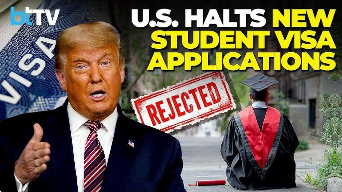 अनिश्चित कालका लागि अमेरिकाको विद्यार्थी भिषा बन्द, नयाँ अन्तर्वार्ता स्थगित